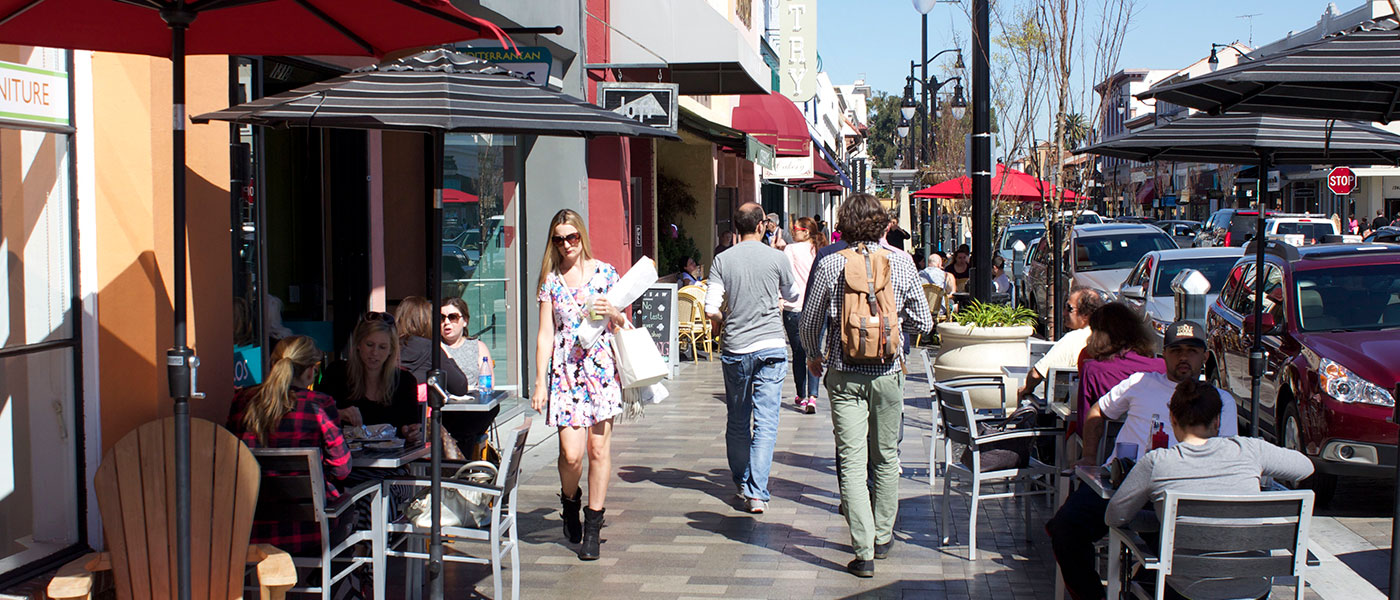 Burlingame street scene