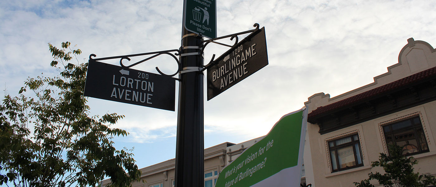 Burlingame street signs